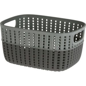 Plastový košík Duo, sivá, 23, 5 x 17, 5 x 11, 5 cm vyobraziť