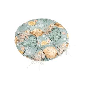 Bellatex Sedák Adéla prešívaný kulatý Monsteraruža žltá, 40 x 40 cm vyobraziť