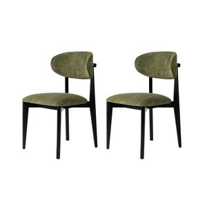 Súprava jedálenských stoličiek Lionte Green and Black, 2 ks vyobraziť