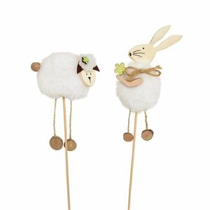 Sada zápichov plyšový zajačik a ovečka, 2 ks, v. 34 cm vyobraziť