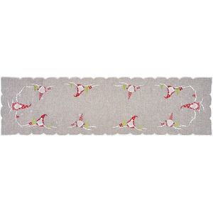 Forbyt Vianočný obrus Škriatkovia sivá, 40 x 140 cm vyobraziť