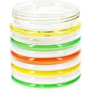 Repelentná sviečka Citronella Stripes, 780 g, 11 v 12 cm, zelená vyobraziť