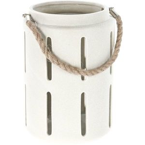 Dekoračný lampáš Danila, krémová, 15 x 21, 8 cm, dolomit vyobraziť