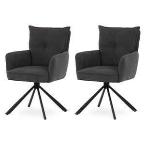 Sada jedálenských stoličiek s vratným mechanizmomHC-X1128 GREY2, manšestr, 2 ks vyobraziť