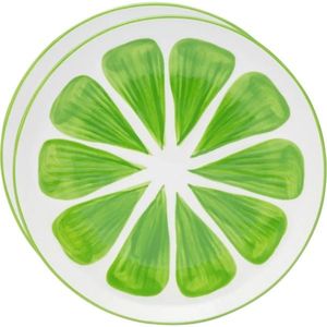 Altom Súprava keramických tanierov Tropicana limetka 20 cm, 2 ks vyobraziť