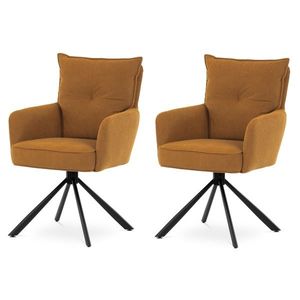 Sada jedálenských stoličiek s vratným mechanizmomHC-X1128 YEL2, manšestr, 2 ks vyobraziť