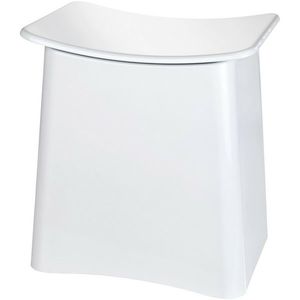 Wenko Kúpeľňová stolička s priestorom na bielizeň Wing, biela, 45 x 33 x 48 cm vyobraziť