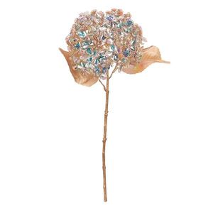 Umelá rezaná Hortenzia pestrofarebný kvet, zlatá, 60 cm vyobraziť