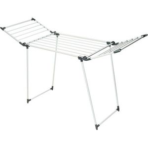 Kovový sušiak na bielizeň, 175 x 60 x 107 cm, biela vyobraziť