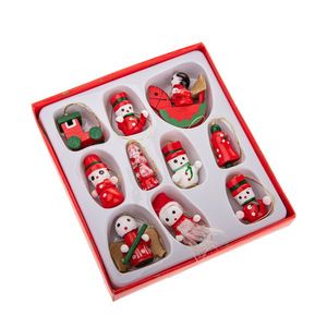 Drevené vianočné ozdoby Mix II, SET 10 KS vyobraziť