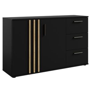 Komoda TOLIS 2D3S, čierna vyobraziť