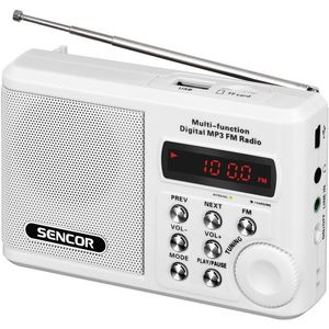 Sencor SRD 215 W rádio S USB/MP3, biela vyobraziť