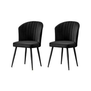 Súprava jedálenských stoličiek Rubi Black, 2 ks vyobraziť