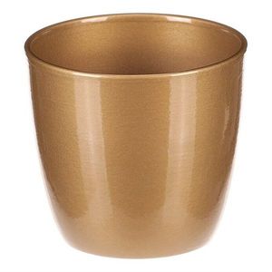 Keramický obal na kvety Terakota, pr. 12 cm, zlatá vyobraziť