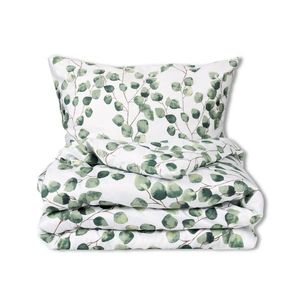 Matex Saténové obliečky Listy eukalyptu akvarel, 140 x 200 cm, 70 x 90 cm vyobraziť