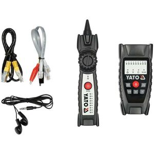 Yato YT-73137 detektor a tester sieťových káblov, sada vyobraziť