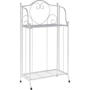 Kovový stojan na kvety Florence biela, 34 x 65 x 18 cm vyobraziť