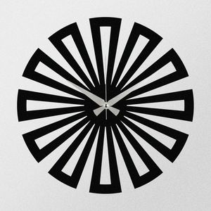 Nástenné hodiny Enzo S003 Black, 48 x 48 cm vyobraziť