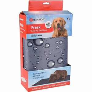 Flamingo Chladiaca podložka Kvapka sivá, veľkosť XL 100 x 60 cm vyobraziť