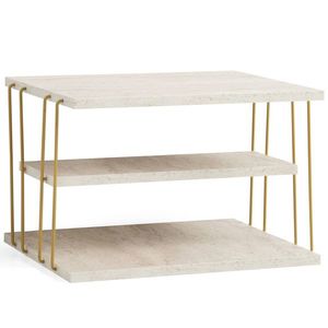 Odkladací stolík Lifon Gold Travertine vyobraziť