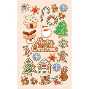 Vianočné samolepky Perníčky, 7, 5 x 12, 3 cm vyobraziť