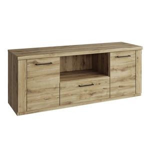 Televízny stolík DORSI 2D1S/135, dub Navarra vyobraziť