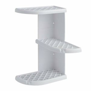 GEDY 8579 Oscar rohová polička do sprchy 23 x 37, 5 x 23 cm, ABS plast, biela vyobraziť