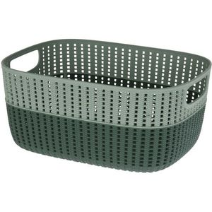 Plastový košík Duo, zelená, 38 x 28, 5 x 17, 1 cm vyobraziť