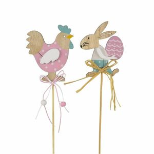 Súprava zápichov zajačik a sliepočka, 2 ks, v. 36 cm vyobraziť