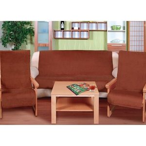 Bellatex Prehozy na sedaciu súpravu Korall micro hnedá, 150 x 200 cm, 2 ks 65 x 150 cm vyobraziť