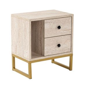 Nočný stolík Glimmer Travertine vyobraziť