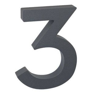 Hliníkové číslo 3 3D štruktúrovaný povrch RN.100LV.3.AL.AM.3D vyobraziť