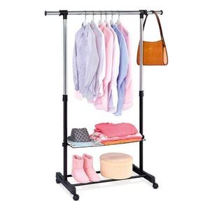 Stojan na šaty chróm / čierna, 84 x 165 cm vyobraziť