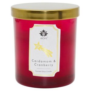 Arome Sviečka vo farebnom skle s viečkom, Cardamon & Cranberry, 125 g vyobraziť