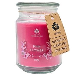 Arome Sviečka 510 g, v skle, Pink flower vyobraziť