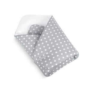 Bellatex Detská zavinovačka Bodky sivá, 75 x 75 cm vyobraziť