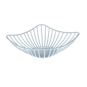 Kovová misa hranatá, svetlomodrá vyobraziť