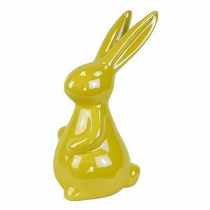 Veľkonočná dekorácia Žltý zajac, keramika, 8, 3 x 14, 3 x 6 cm vyobraziť