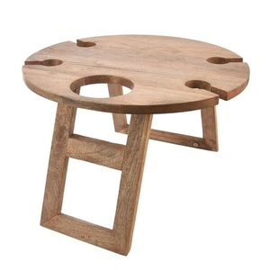 Orion Piknikový stolík/podnos z mangového dreva, 39, 5 x 24, 5 cm vyobraziť