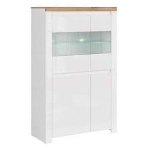 Skriňa VILGO 2D2W, lesklá biela vyobraziť