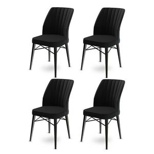 Súprava jedálenských stoličiek Flex Black, 4 ks vyobraziť