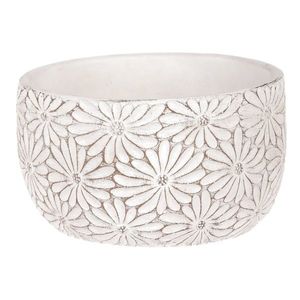 Betónový obal na kvetináč s kvetmi, 17 x 17 x 9 cm vyobraziť