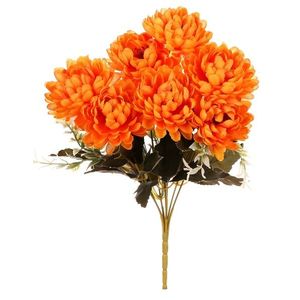 Kytica Chryzantém oranžová, 17 x 28 cm, umelá vyobraziť