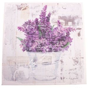 Obraz na plátne s levanduľou Vintage, 28 x 28 cm vyobraziť