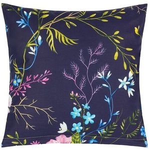 Bellatex Obliečka na vankúšik Kvet jablone tm. modrá, 40 x 40 cm vyobraziť