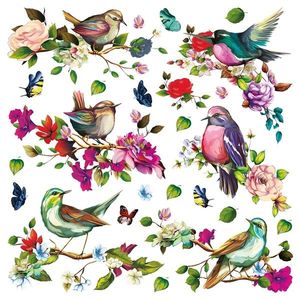 Samolepiaca dekorácia Birds, 30 x 30 cm vyobraziť