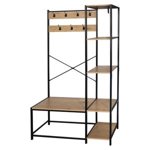 Vešiak s policami BERDY, dub vyobraziť