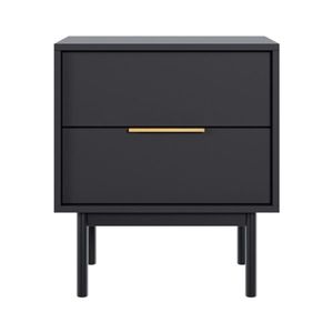 Nočný stolík VIVALA, čierna vyobraziť