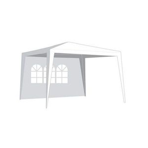 Bočnice záhradného stanu s oknom - biela vyobraziť