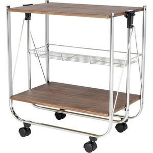 Wenko Skladací servírovací vozík Dinett orech, 70 x 40, 6 x 68 cm vyobraziť